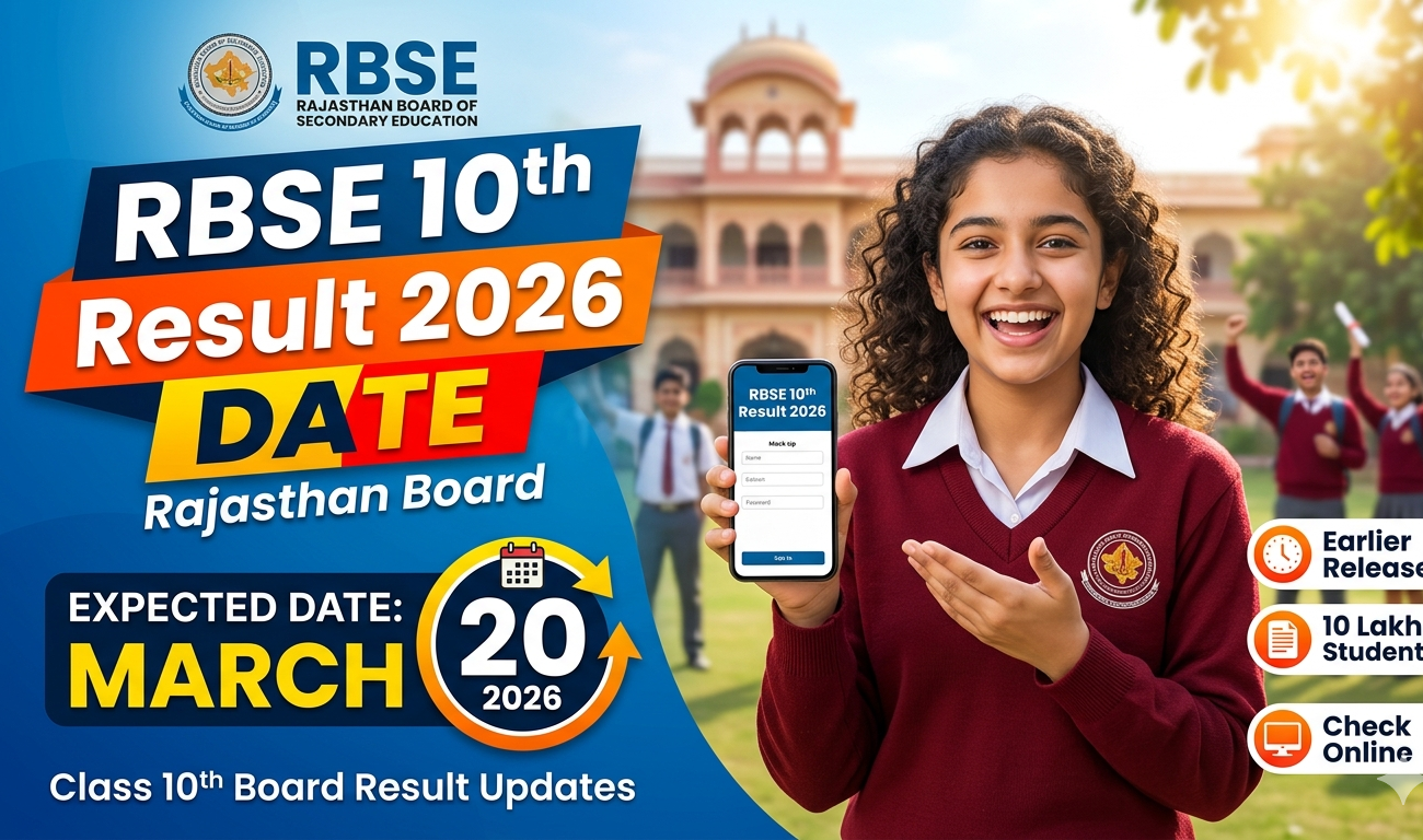 RBSE 10th Result 2026 Date Rajasthan Board – Important Class 10th Board Result Update
