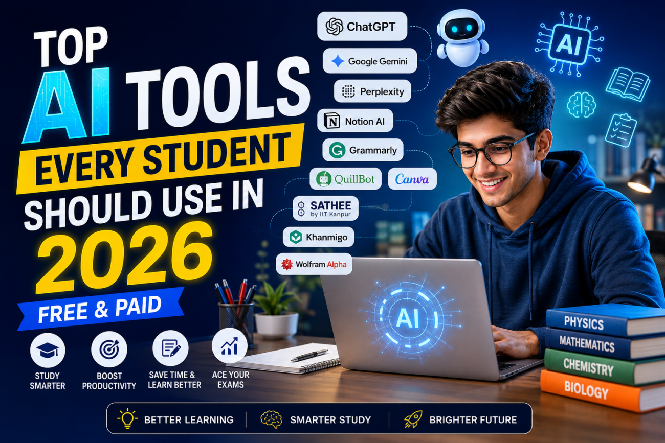 10 Best AI Tools For Students In 2026: पढ़ाई को बनाएं Smart और Improve करें Exams Score