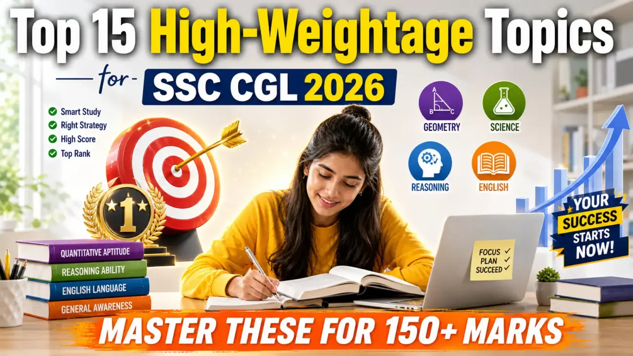 ssc cgl 10 high weightage topics